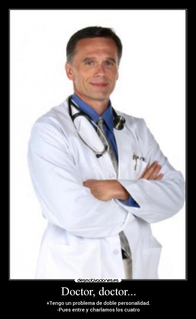 carteles dople personalidad doctor desmotivaciones