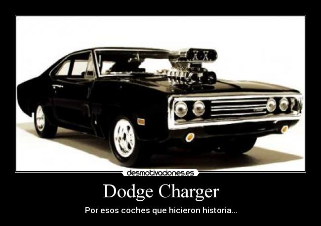 carteles dodge charger desmotivaciones