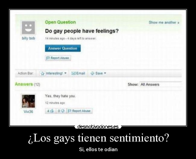 ¿Los gays tienen sentimiento? - 