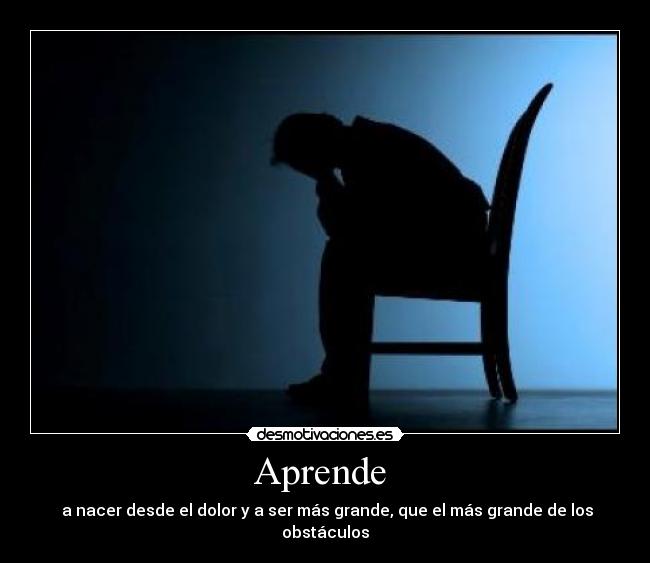 carteles aprendernacerdolorgrande obstaculo desmotivaciones