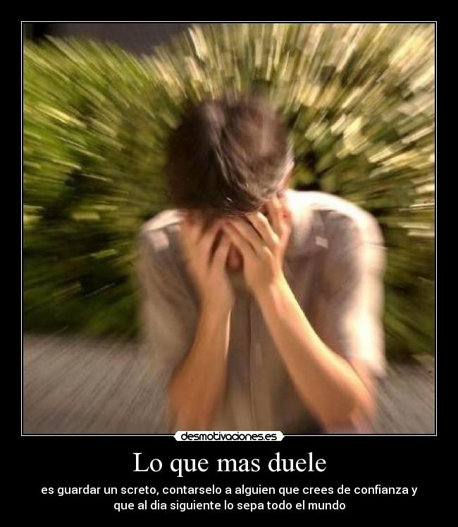 Lo que mas duele - 