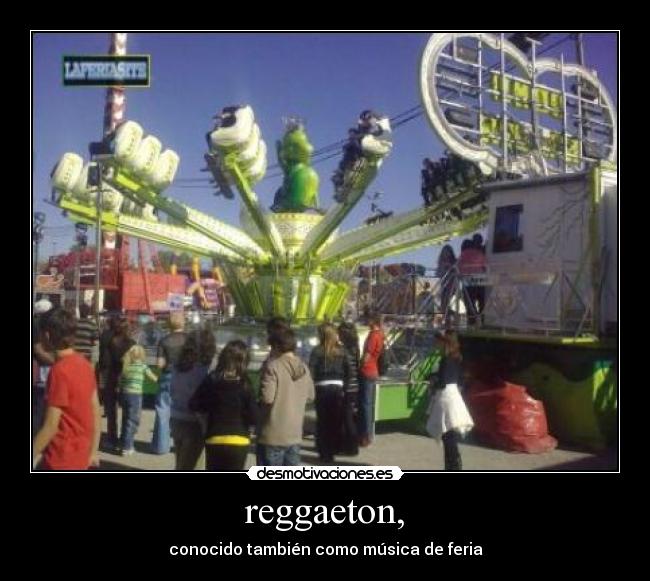 reggaeton, - conocido también como música de feria