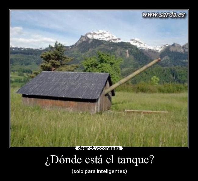 ¿Dónde está el tanque? - 