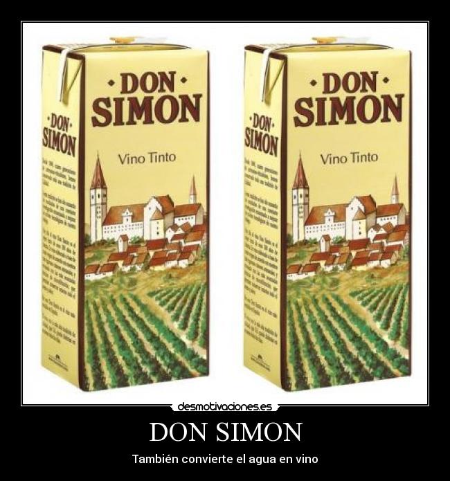 DON SIMON - También convierte el agua en vino