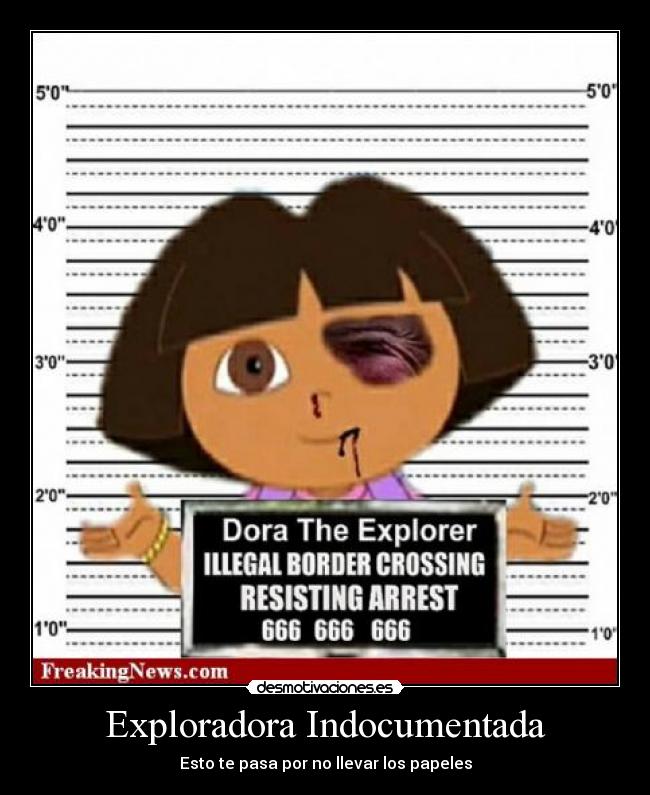 Exploradora Indocumentada - Esto te pasa por no llevar los papeles