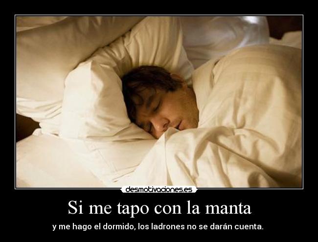 carteles dormir ladron desmotivaciones