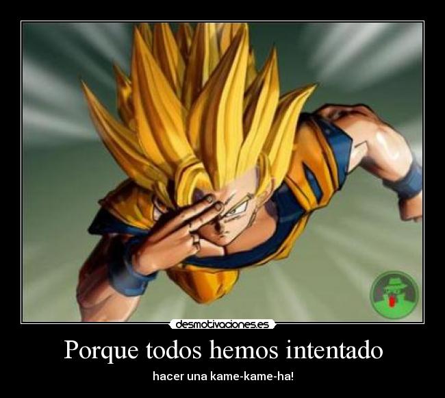 Porque todos hemos intentado - hacer una kame-kame-ha!