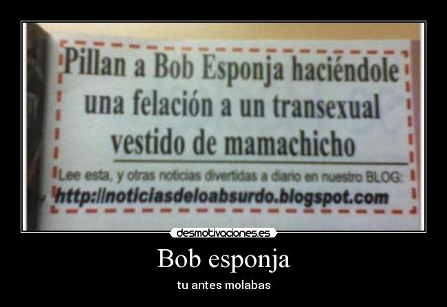 Bob esponja -