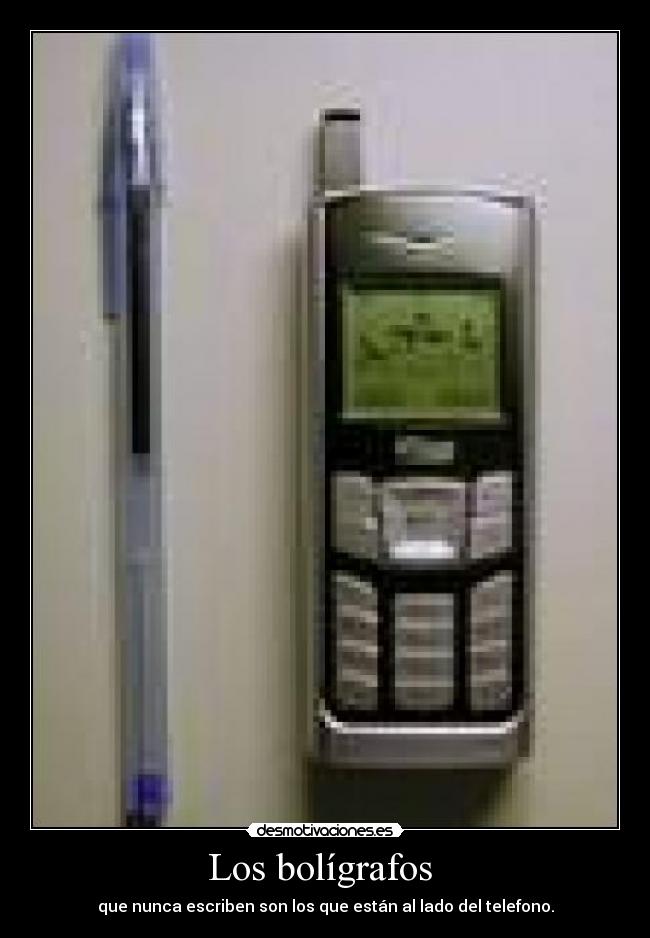 Los bolígrafos -
