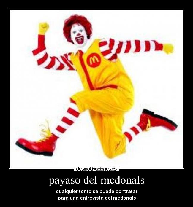 payaso del mcdonals - 