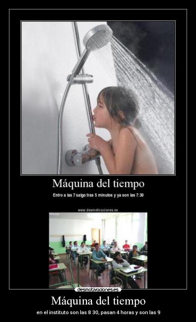 carteles instituto maquina del tiempo desmotivaciones