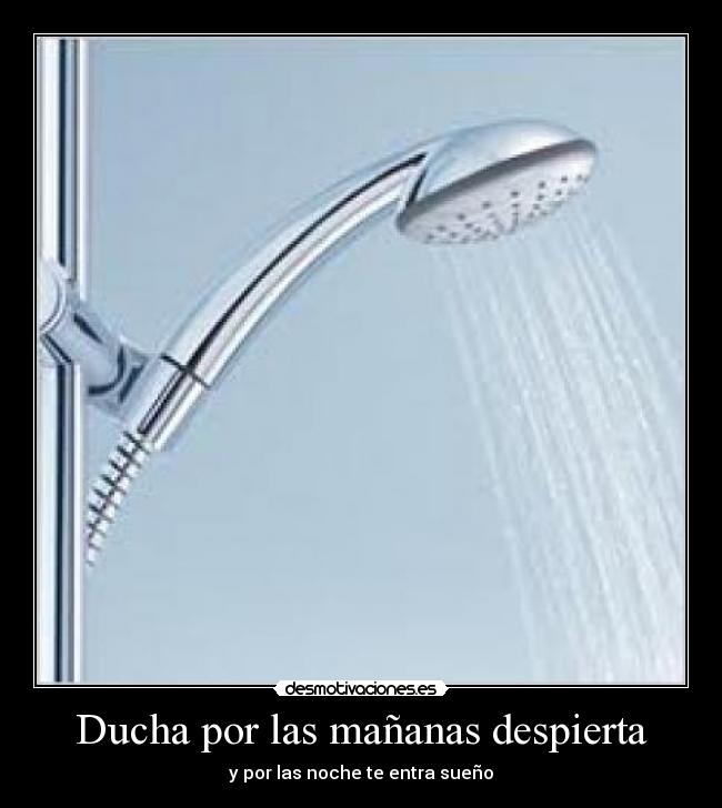 Ducha por las mañanas despierta - 