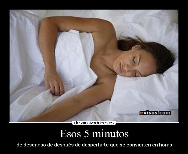 Esos 5 minutos - de descanso de después de despertarte que se convierten en horas