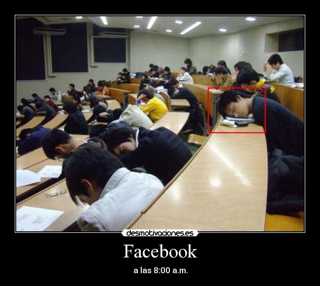 Facebook - a las 8:00 a.m.