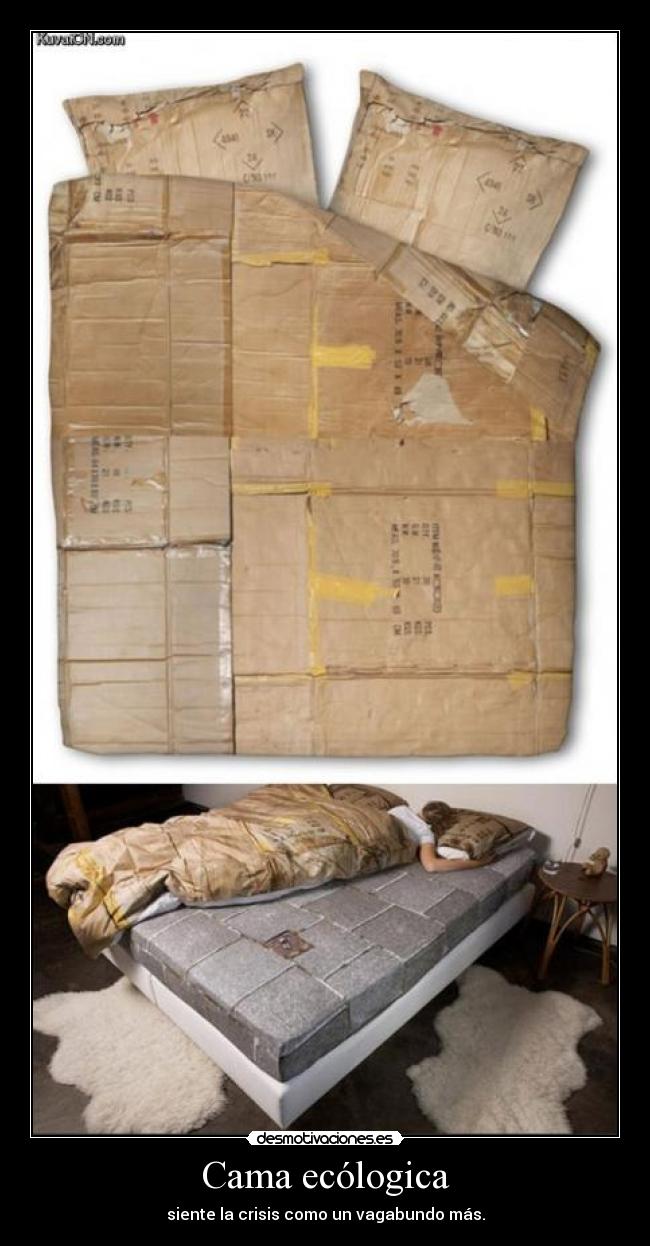 carteles cama ecologica desmotivaciones