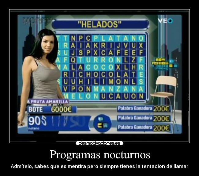 Programas nocturnos - 