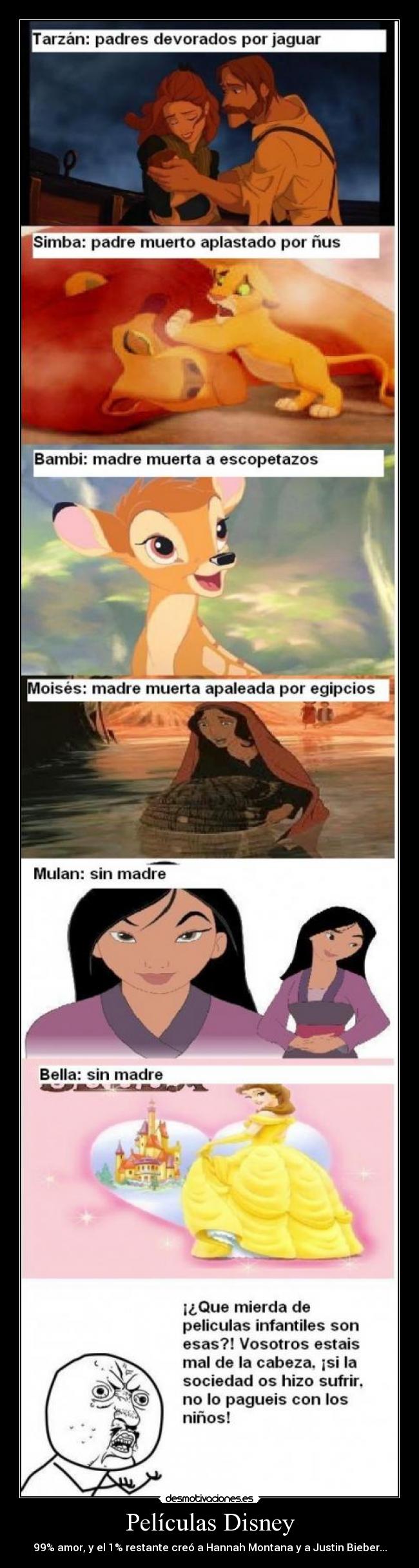 Películas Disney - 99% amor, y el 1% restante creó a Hannah Montana y a Justin Bieber...