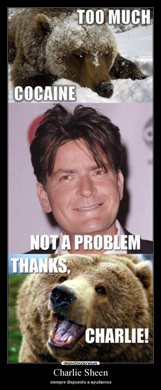 Charlie Sheen - siempre dispuesto a ayudarnos