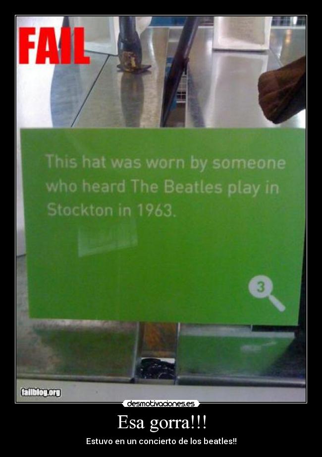 Esa gorra!!! -