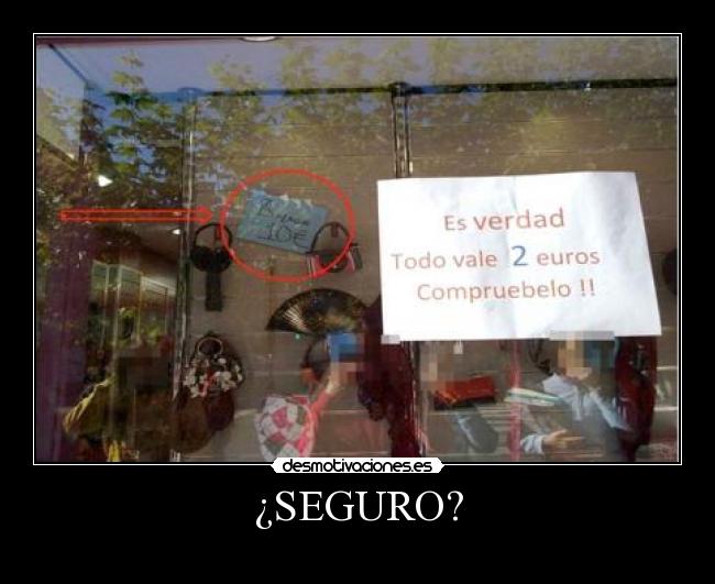 ¿SEGURO? -