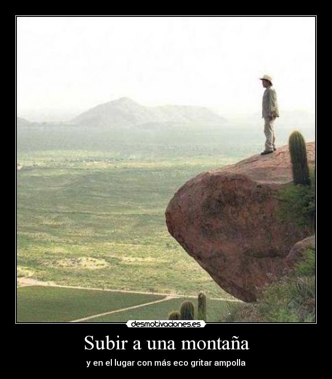Subir a una montaña -