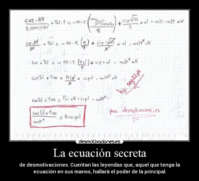 La ecuación secreta - 