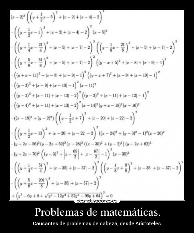 carteles problemas matematicas desmotivaciones