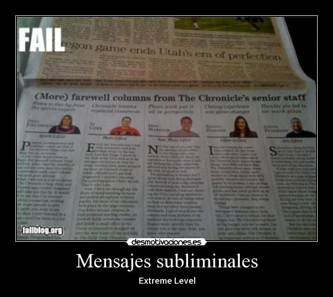 Mensajes subliminales - Extreme Level