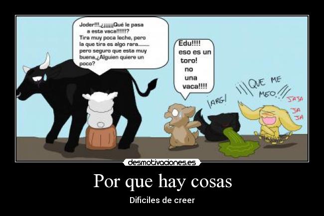 Por que hay cosas -