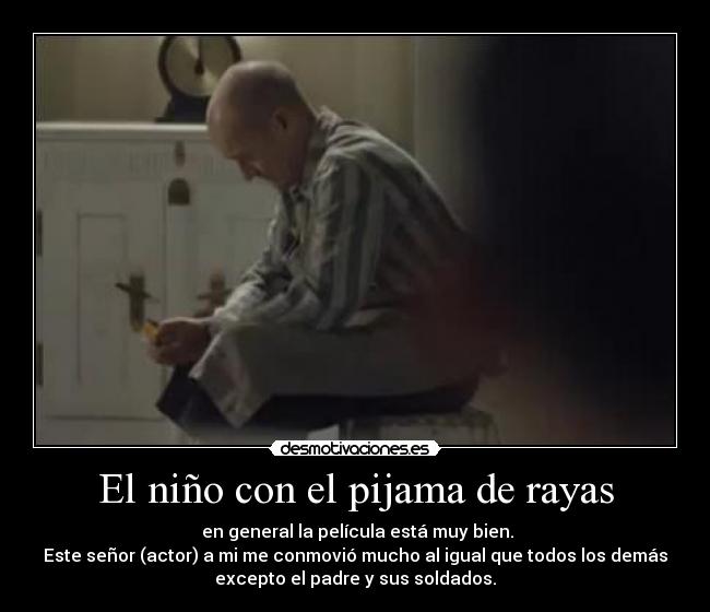 El niño con el pijama de rayas Desmotivaciones