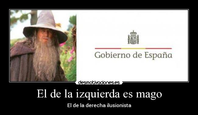 El de la izquierda es mago - El de la derecha ilusionista