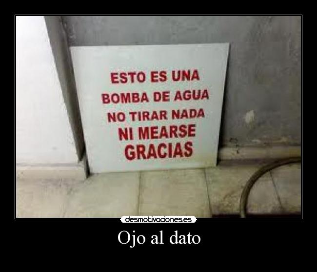 Ojo al dato -