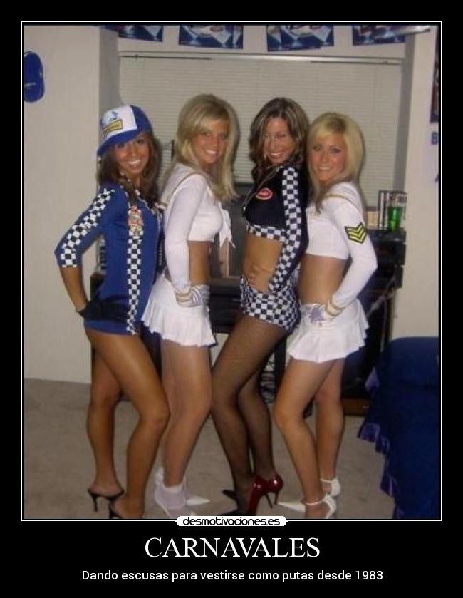 carteles carnavales disfrazarse putas desmotivaciones