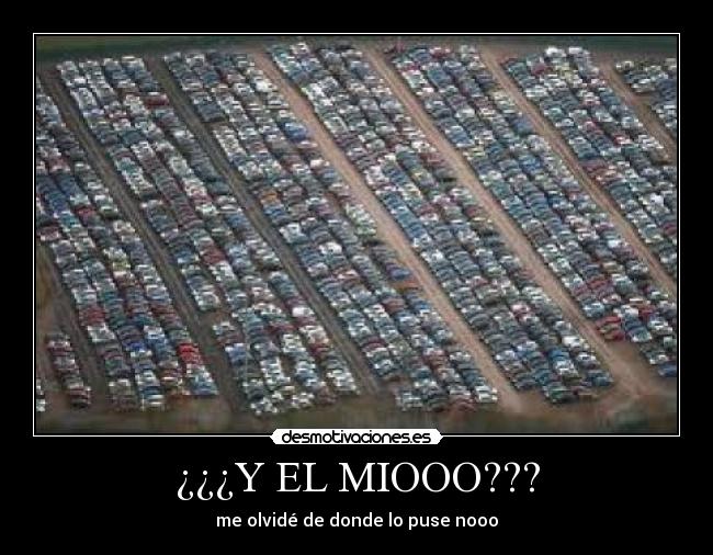 ¿¿¿Y EL MIOOO??? - me olvidé de donde lo puse nooo