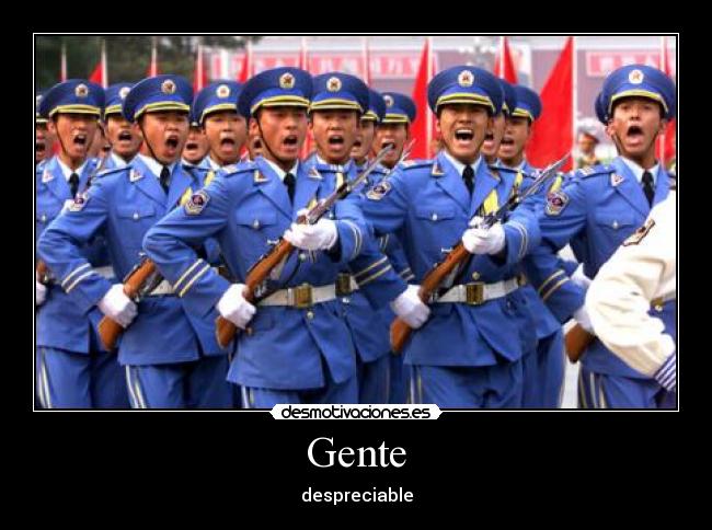 Gente - despreciable