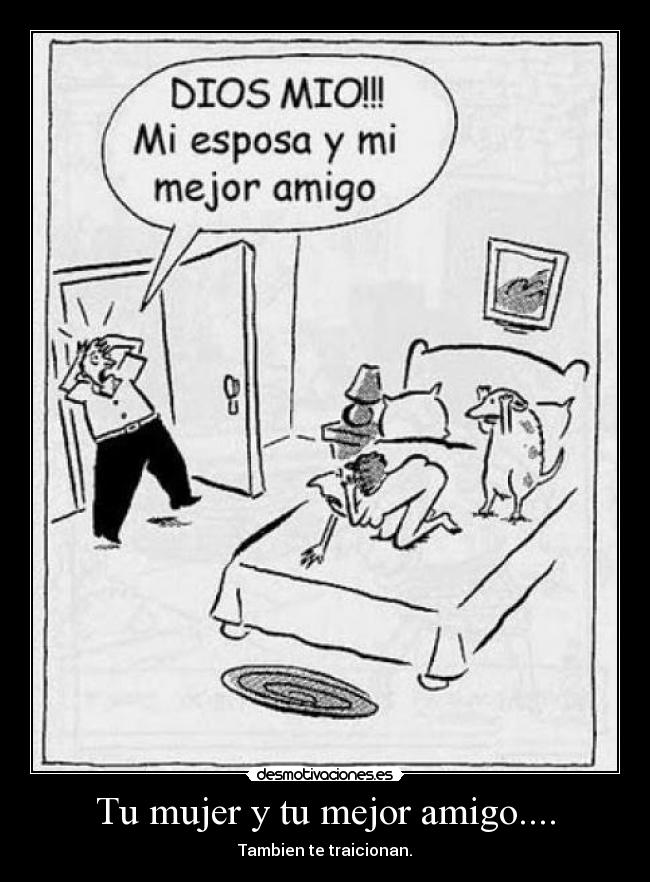 Tu mujer y tu mejor amigo.... - Tambien te traicionan.