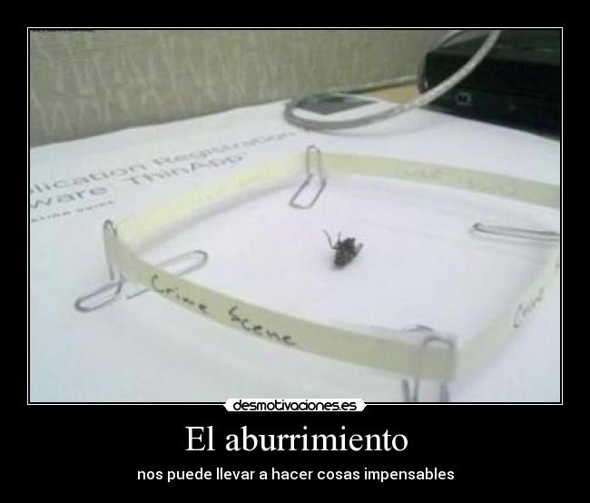 El aburrimiento -