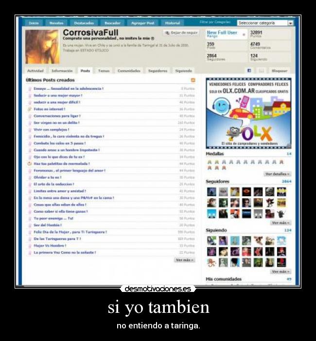 si yo tambien - no entiendo a taringa.