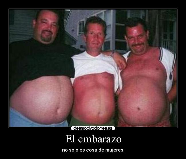 carteles embarazo hombres barriga desmotivaciones