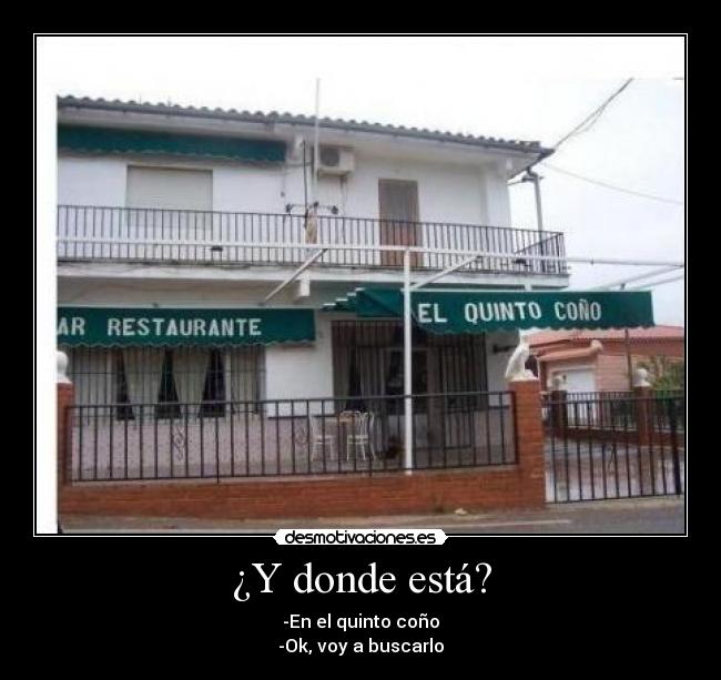 ¿Y donde está? -