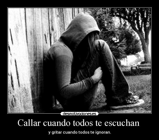 Callar cuando todos te escuchan -