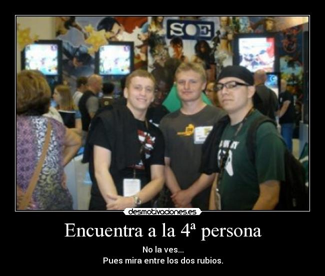 Encuentra a la 4ª persona - 