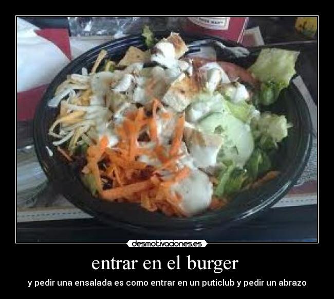 entrar en el burger -
