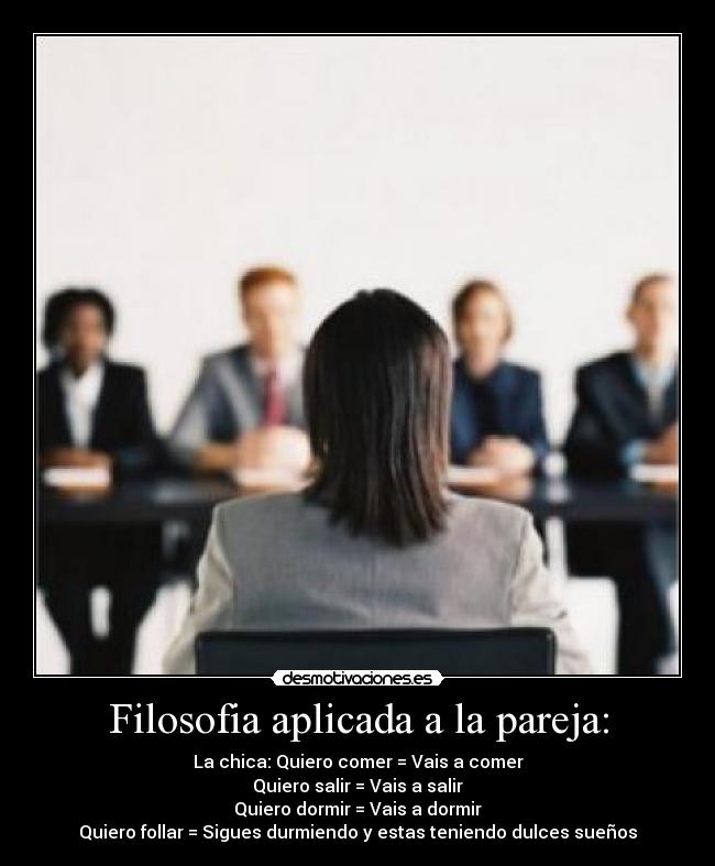 Filosofia aplicada a la pareja: -