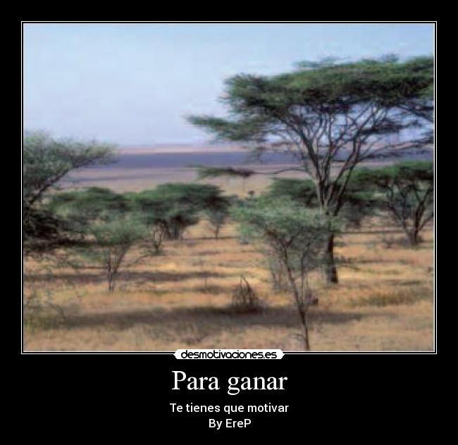 Para ganar - Te tienes que motivar
By EreP