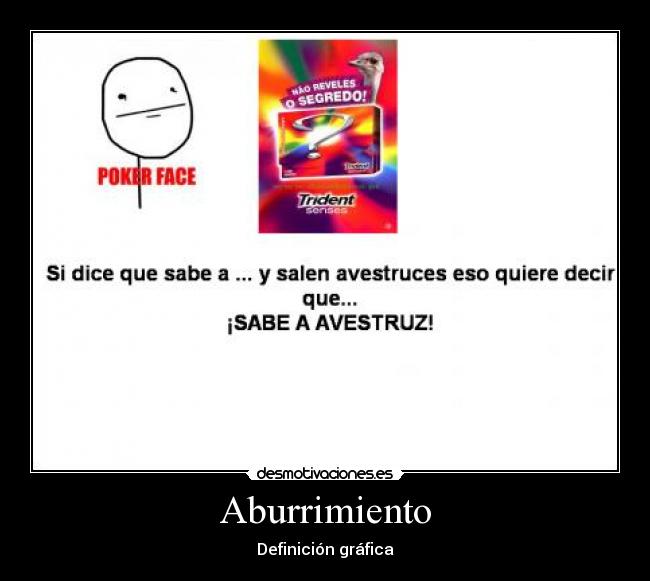 Aburrimiento - Definición gráfica