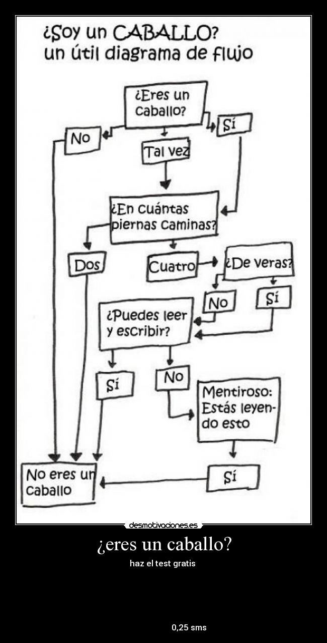 ¿eres un caballo? -