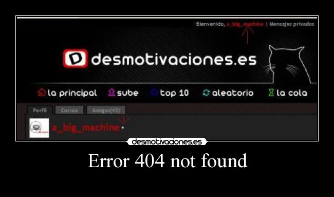 Error 404 not found -