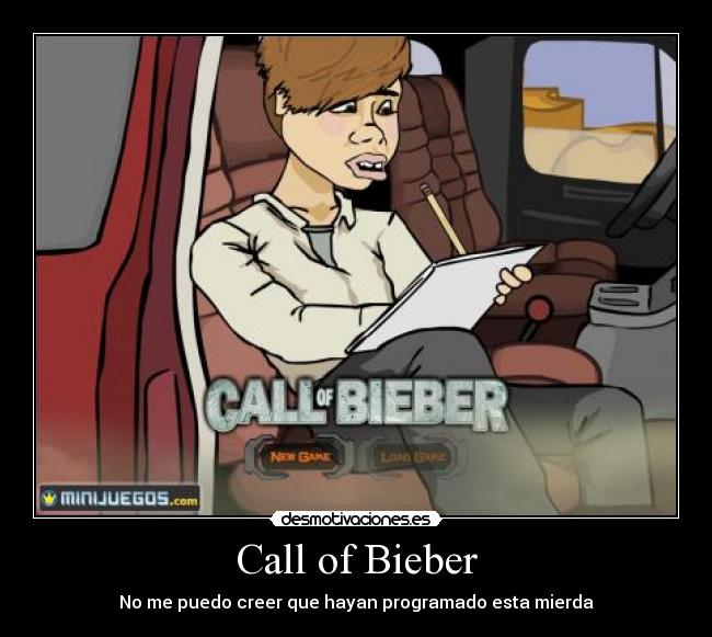 Call of Bieber - No me puedo creer que hayan programado esta mierda