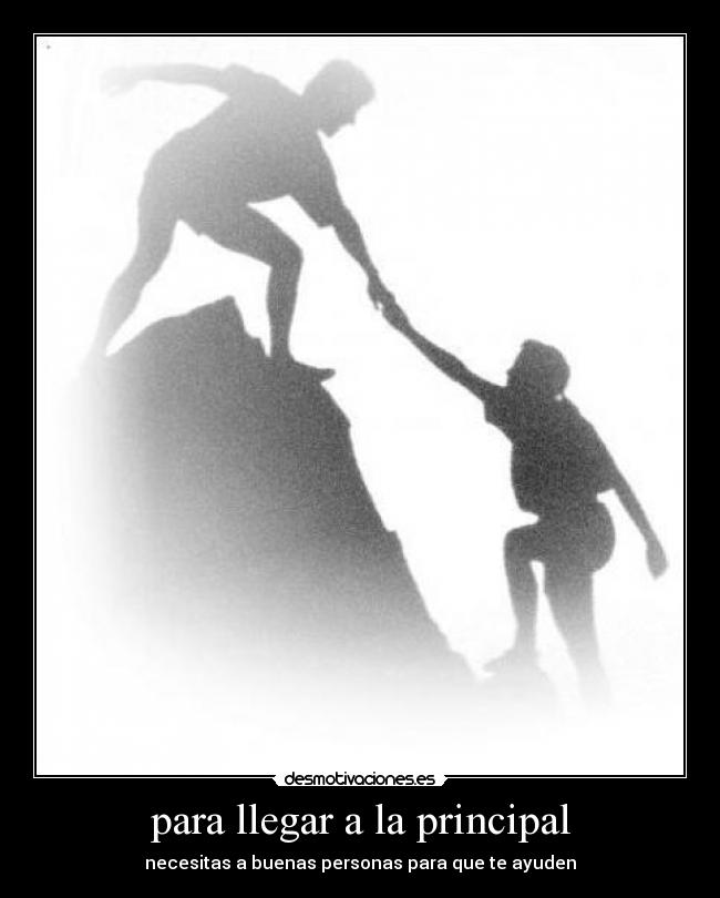 para llegar a la principal -